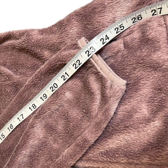 Free Country Fleece Fuzzy Jacket Plum Zip Pockets, Collar, Size Medium - Picture 12 of 12